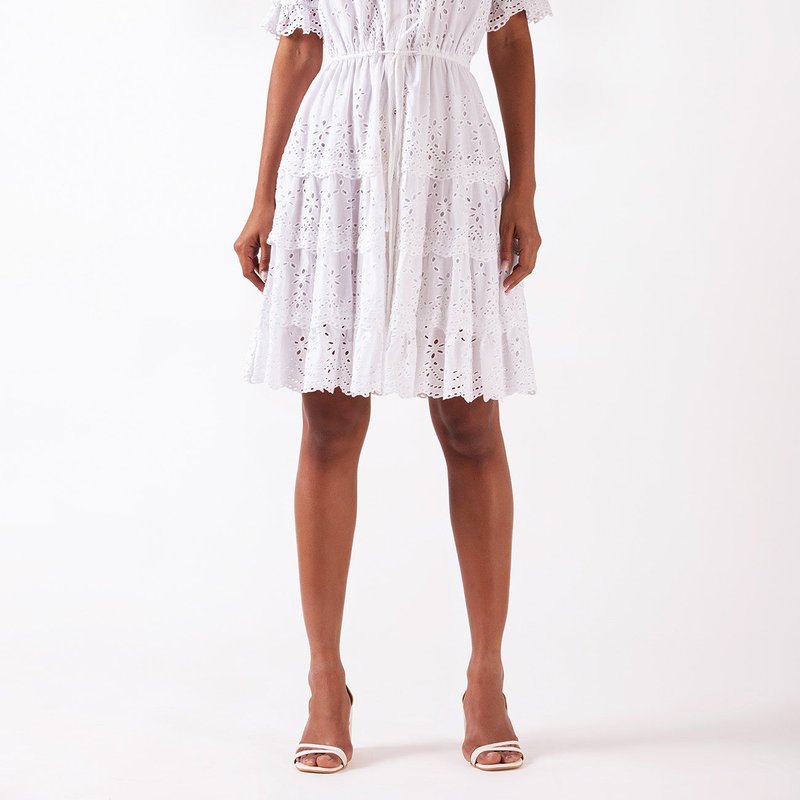 Shop Celina Moon Mariam Mini Dress In White