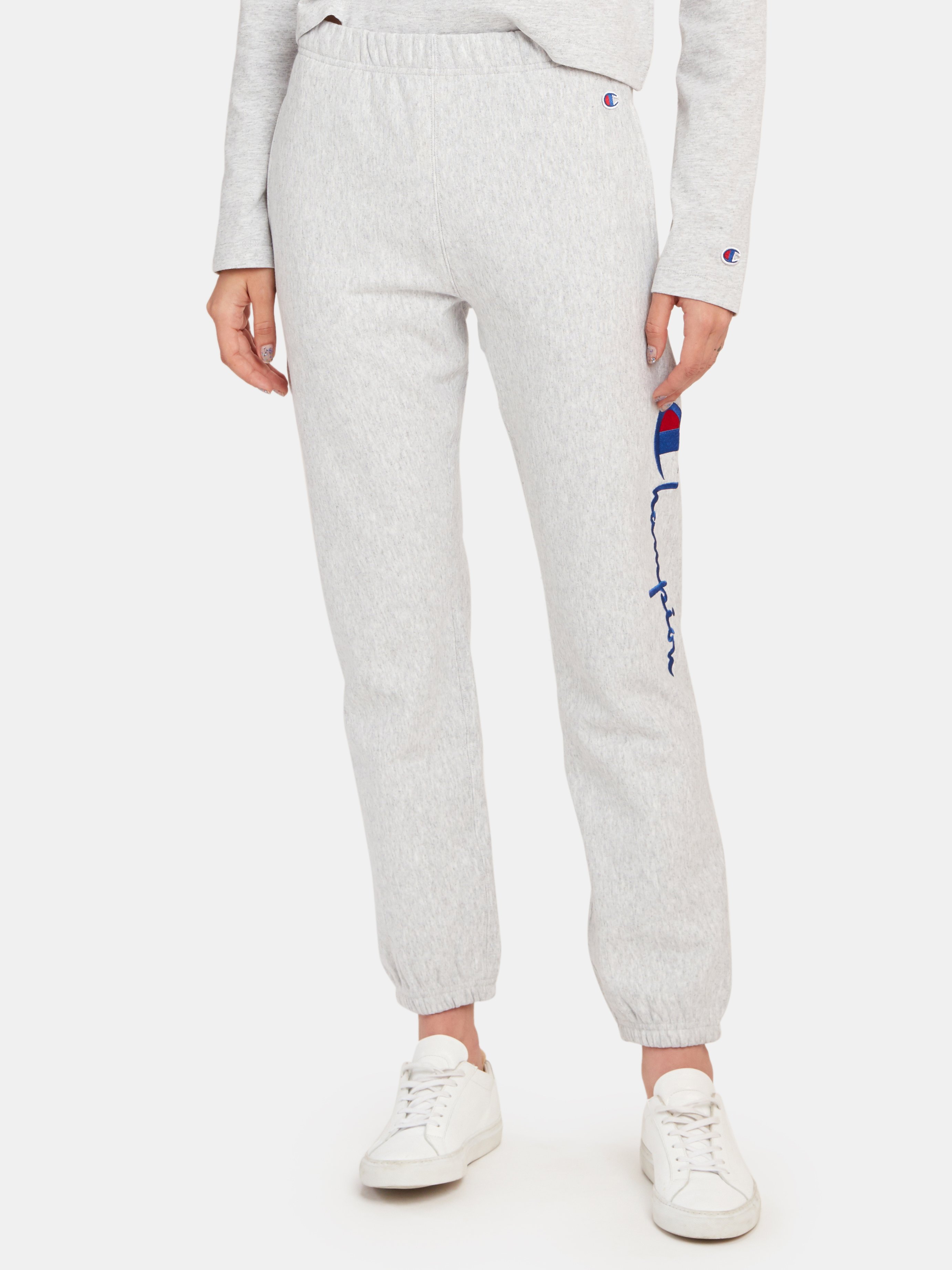 champion pants with logo on side