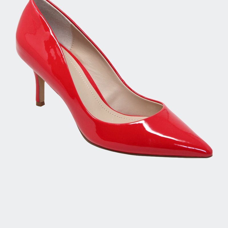Charles David Angelica Sandal In Hot Red Patent