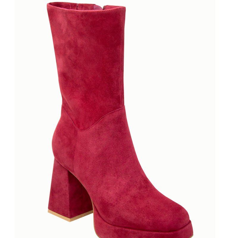 Shop Charles David Verity Bootie In Red