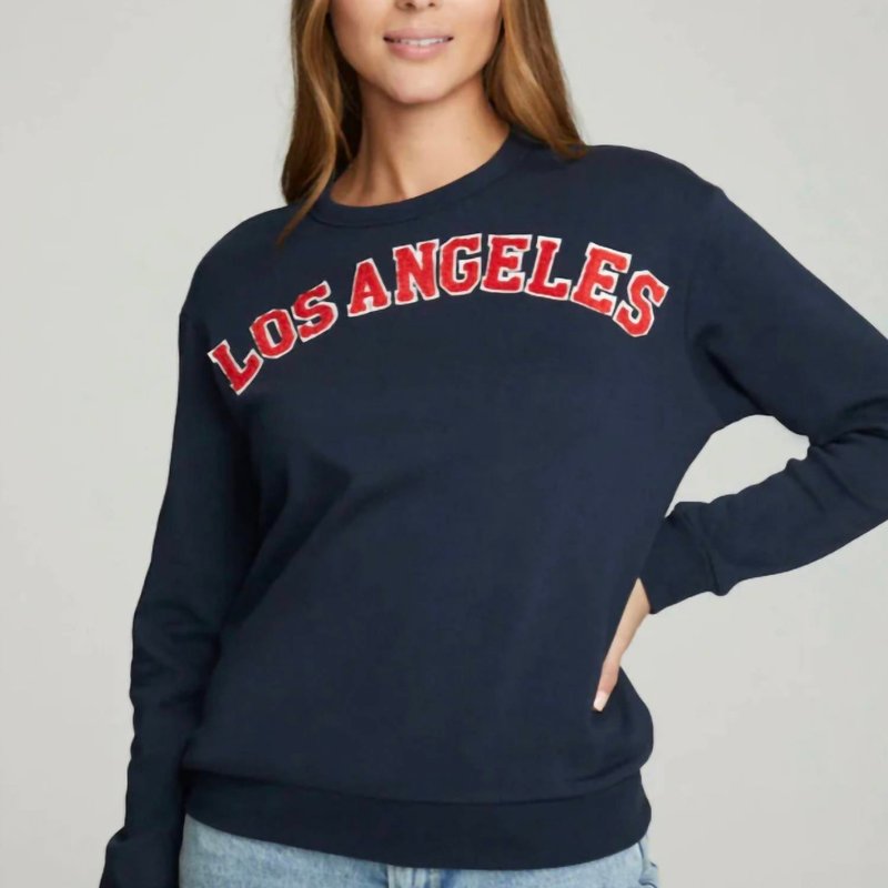 Chaser Los Angeles Sweatshirt In Blue