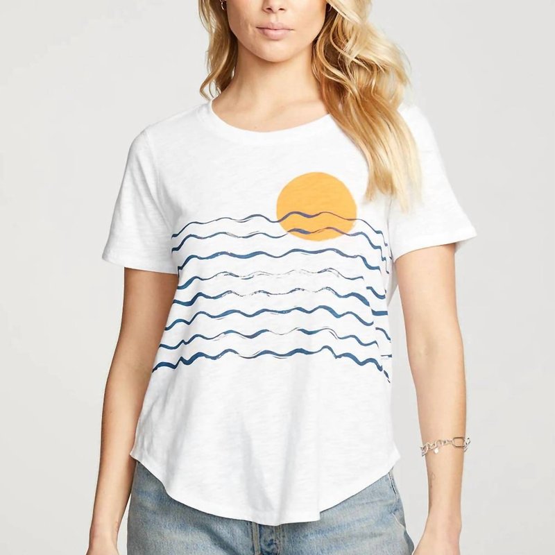 Shop Chaser Modern Sunset Gauze Jersey Tee In White