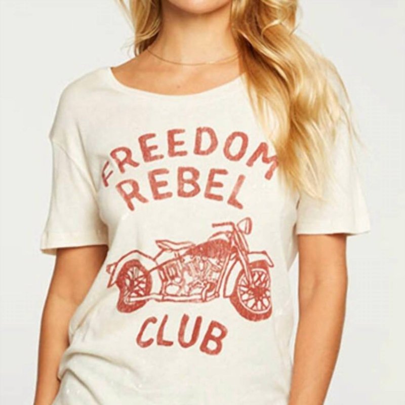 Shop Chaser Short Sleeve Freedom Rebel Club Tee In Brown