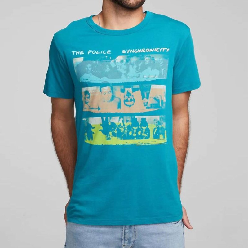 Shop Chaser The Police Synchronicity Tee In Blue
