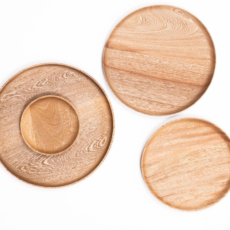 Chechen Wood Design Rosa Morada Wooden Small Plate In Brown