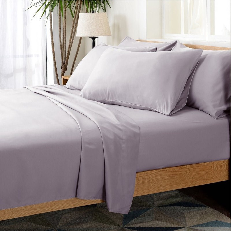 Cheer Collection 6 Piece 1800 Series Sheet Set In Purple