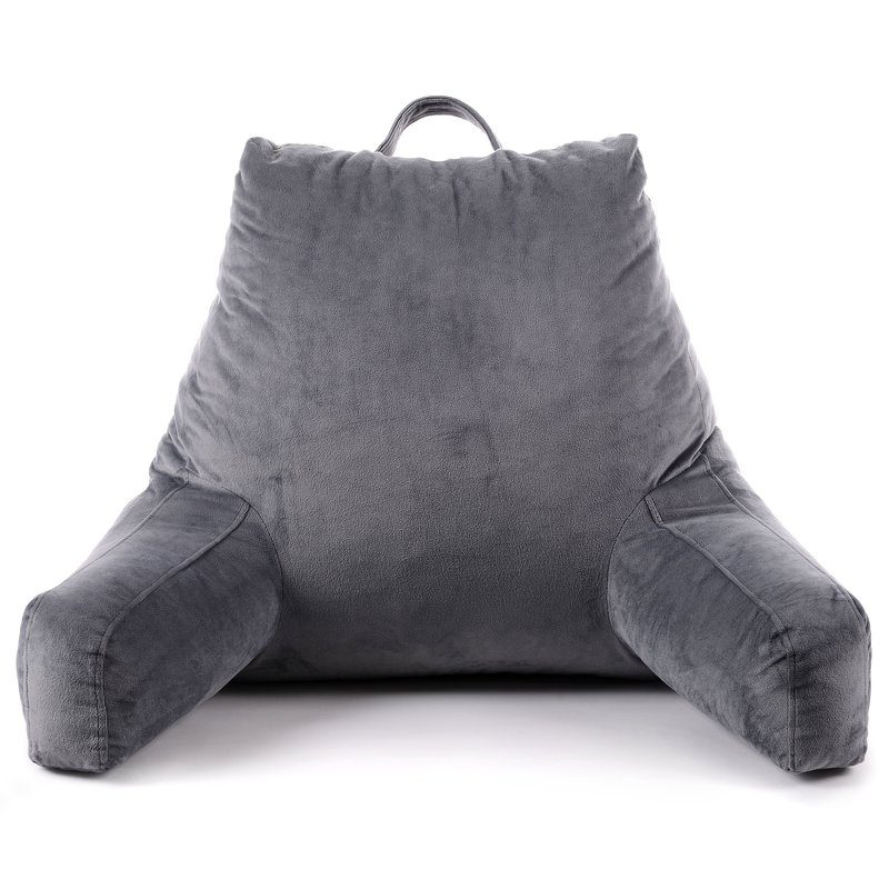 Cheer Collection Backrest Reading Pillow In Grey