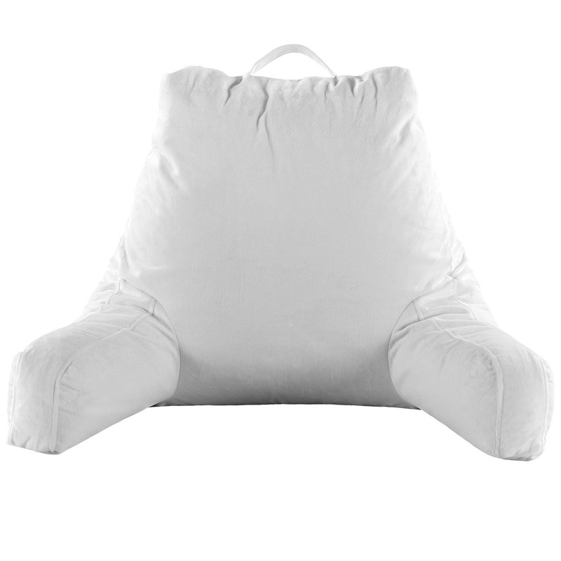 Cheer Collection Backrest Reading Pillow In White