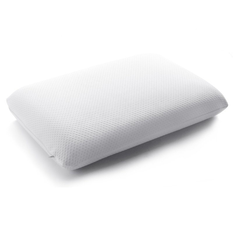 Cheer Collection Conforming Memory Foam Bed Pillow With Breathable Zip-off Cover In White