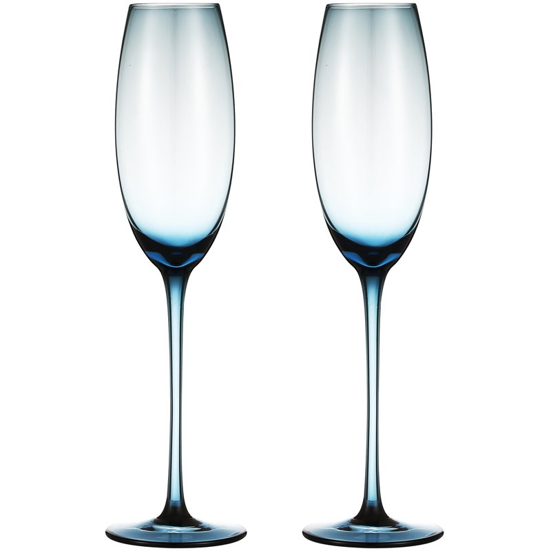 Cheer Collection Luxurious And Elegant Sparkling Colored Glassware