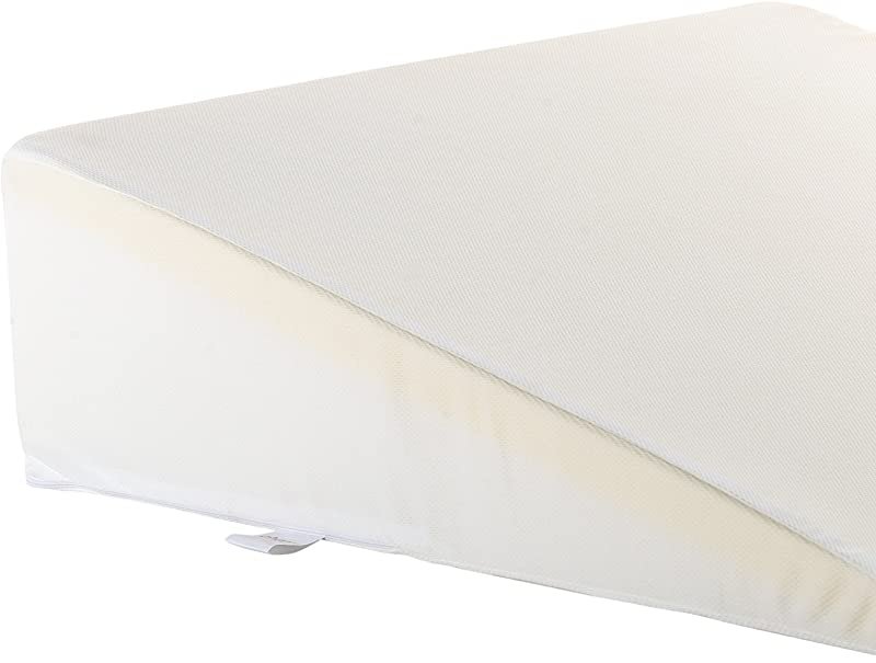 Cheer Collection Memory Foam Bed Wedge Pillow In White