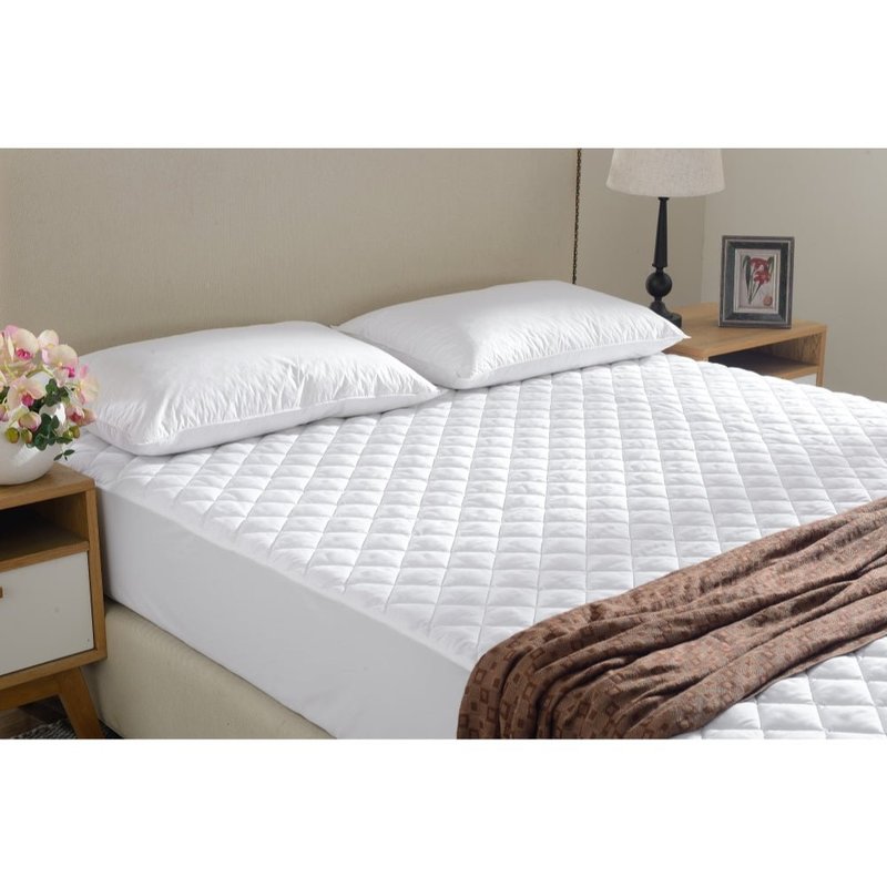 Cheer Collection Quilted Mattress Pad And Protector In White