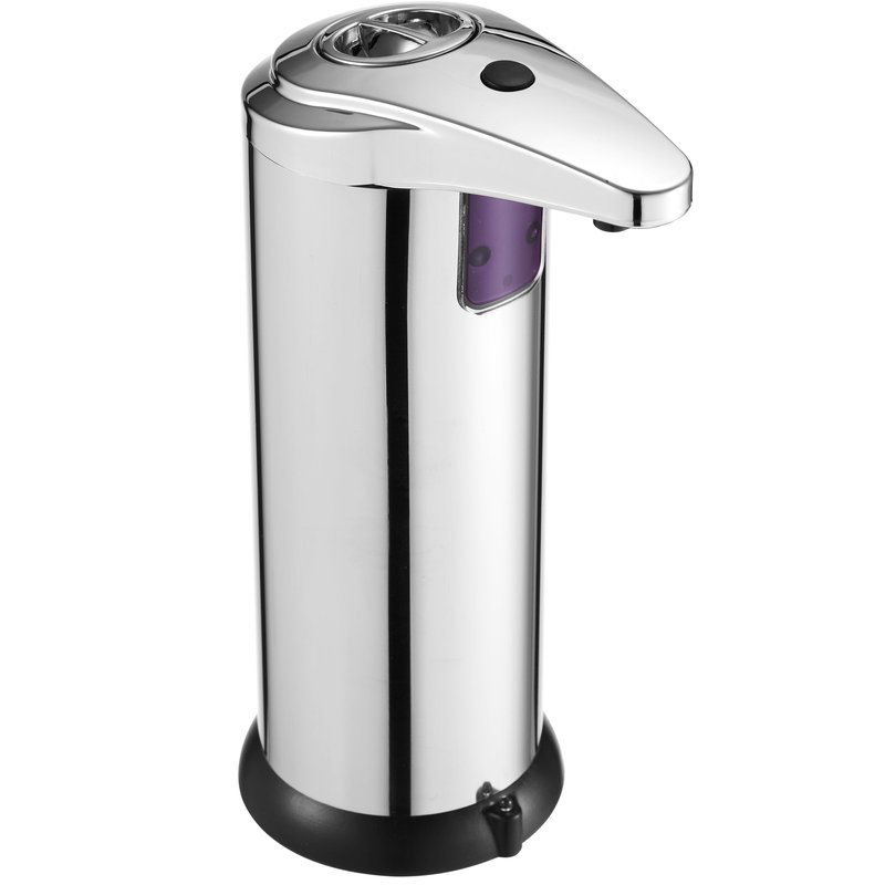Shop Cheer Collection Touchless Soap Dispenser With Waterproof Base And Automatic Sensor In Grey
