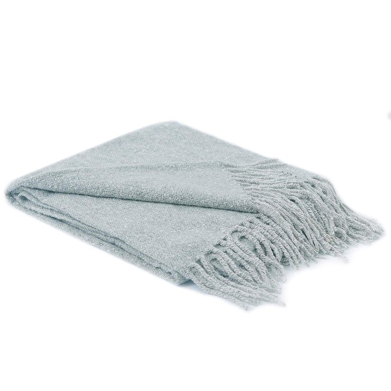Cheer Collection Ultra Soft Knit Throw Blanket In Grey