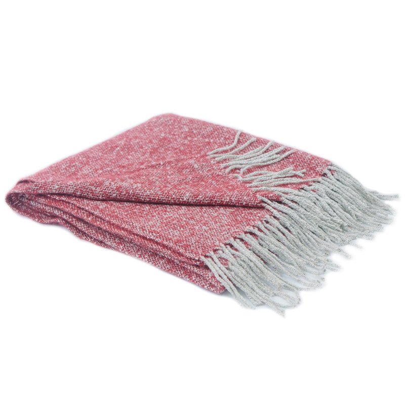 Cheer Collection Ultra Soft Knit Throw Blanket In Red