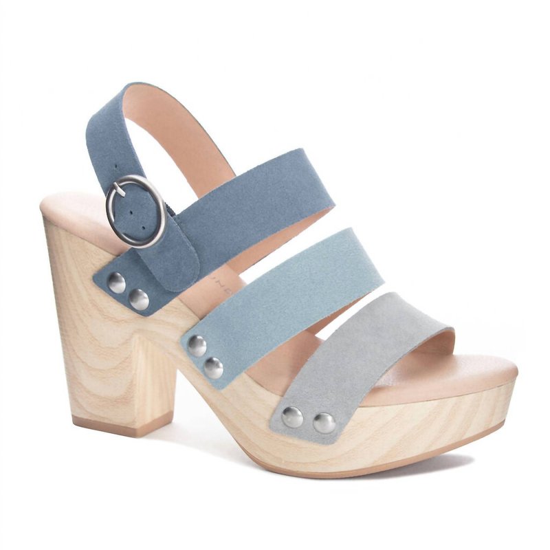 Shop Chinese Laundry Cher Fenny Platform Sandal In Blue