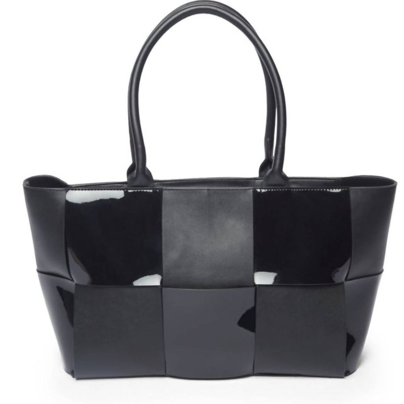 Shop Chinese Laundry Large Kin Gilded Tote In Black