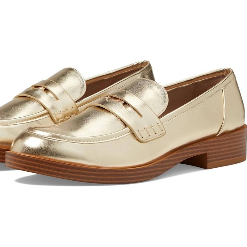 Shop Chinese Laundry Porter Loafer In Gold