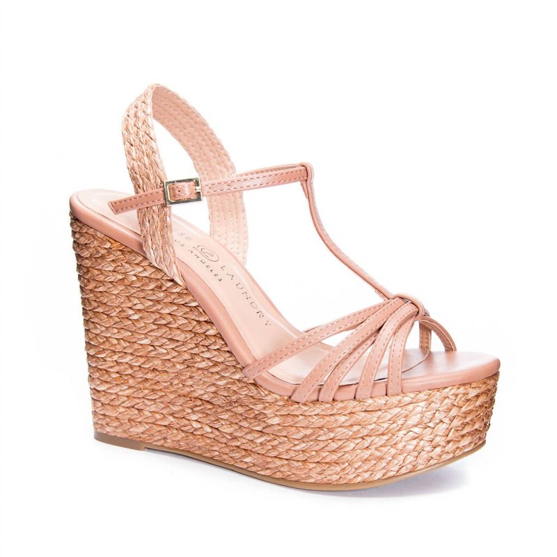 Shop Chinese Laundry Weave Your Way Wedge In Pink