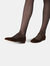 Colette Mary Jane in Toast Brown Velvet Low Heels