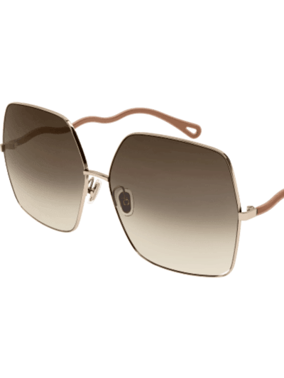 Chloé Retro Oversize Wavy Temple Sunglasses product