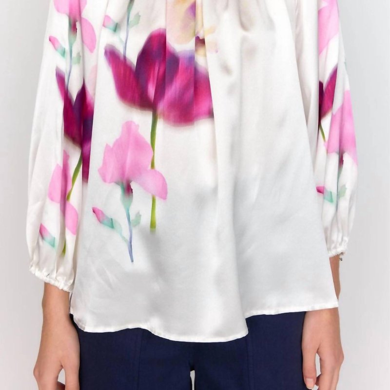 Shop Christy Lynn Beatrice Blouse In Ivory In White