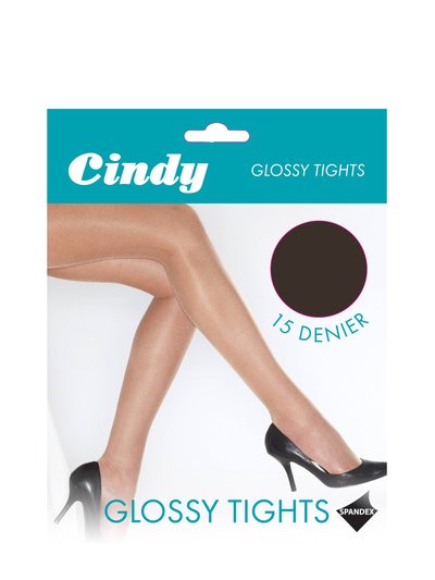 Cindy Cindy Womens/Ladies 15 Denier Glossy Tights (1 Pair) (Barely Black) product