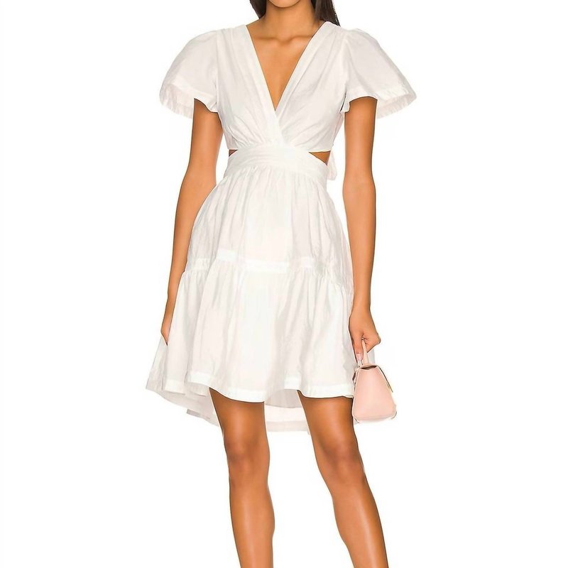 Shop Cinq À Sept Judith Mini Dress In Ivory In White