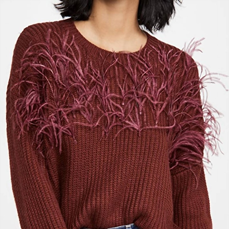 Shop Cinq À Sept Melanie Sweater In Red