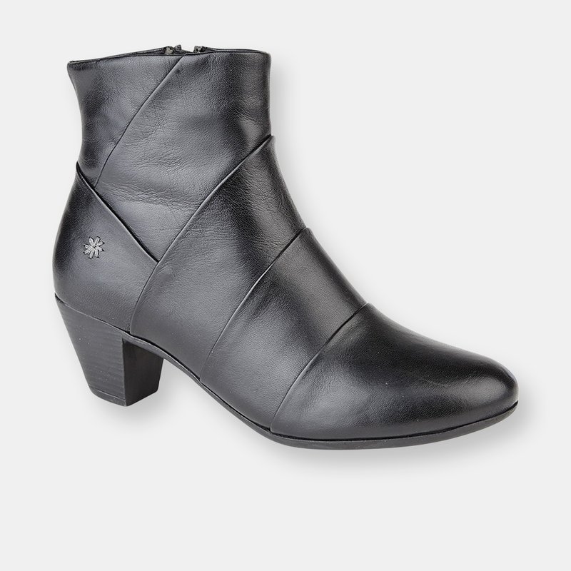 Shop Cipriata Womens/ladies Ginerva Folded Vamp Ankle Boots In Black
