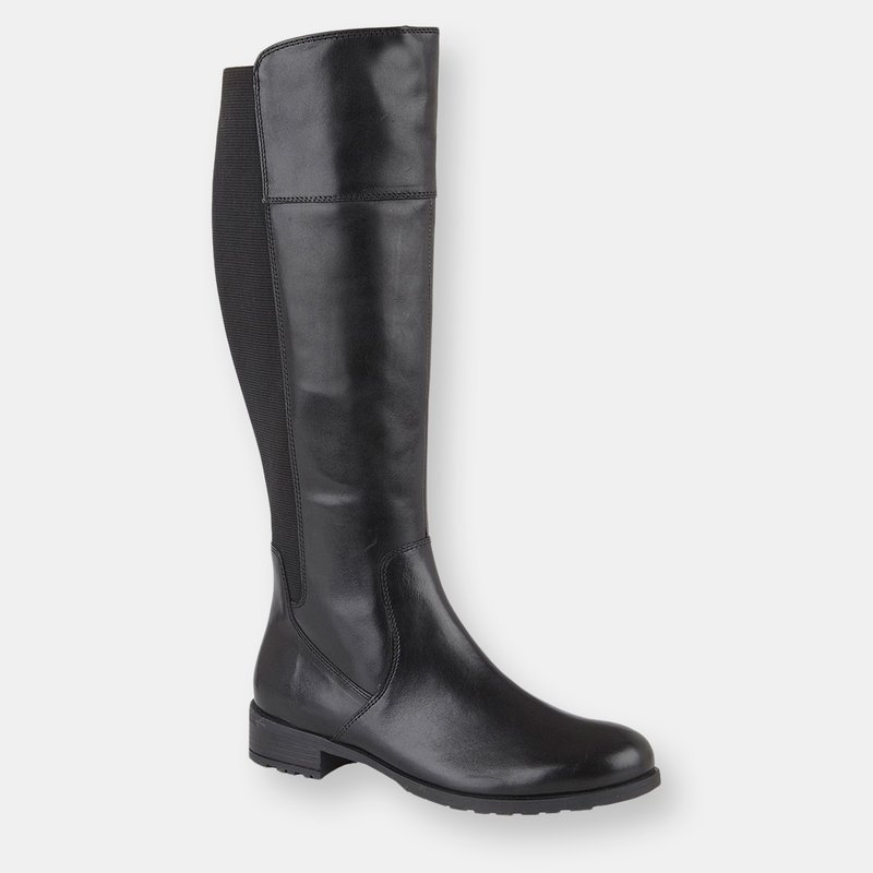 Cipriata Womens/ladies Silvia Leather High Leg Boots (black)