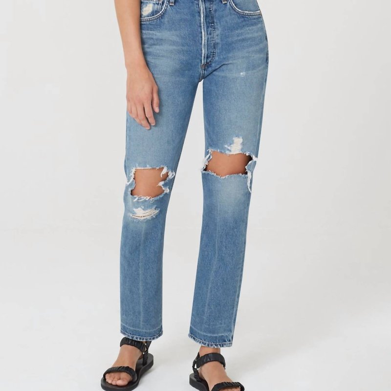 Shop Citizens Of Humanity Charlotte Straight Leg Jean In Blue