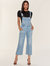 Christie Wide Leg Jean Overall - Lighthouse