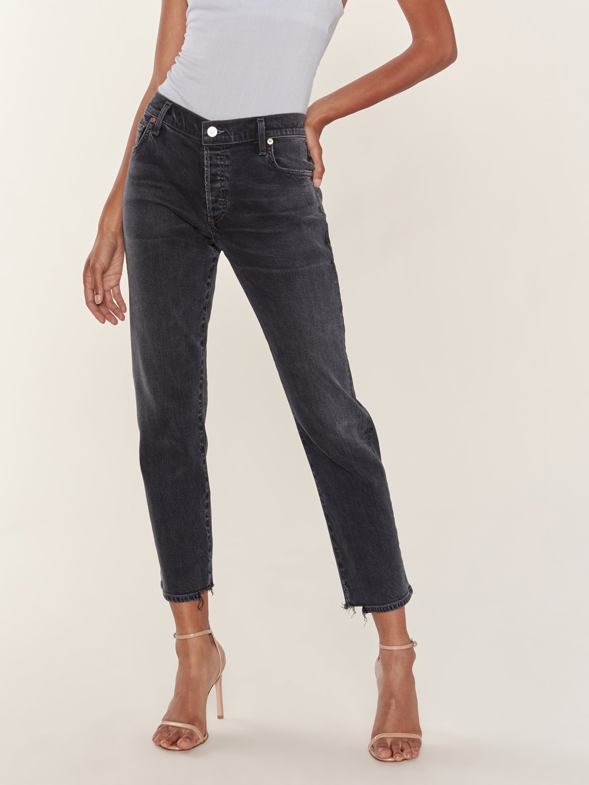 Citizens of Humanity Emerson Mid Rise Cropped Slim Fit Boyfriend Jeans ...