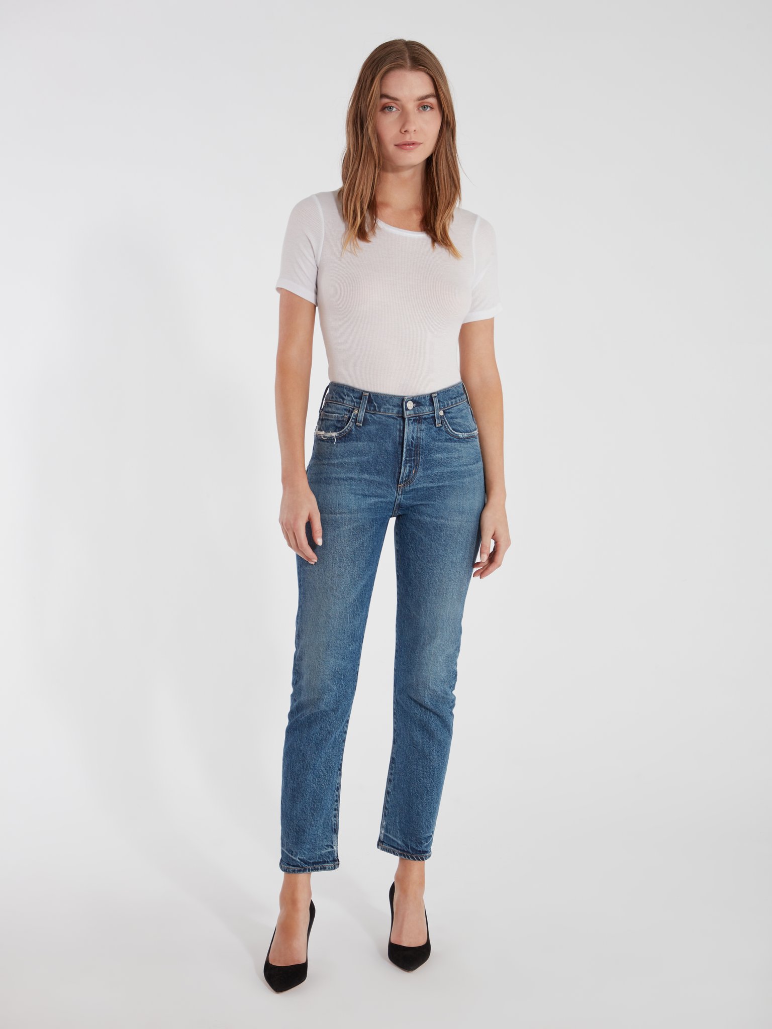 Citizens of Humanity Harlow Mid Rise Slim Ankle Jeans | Verishop