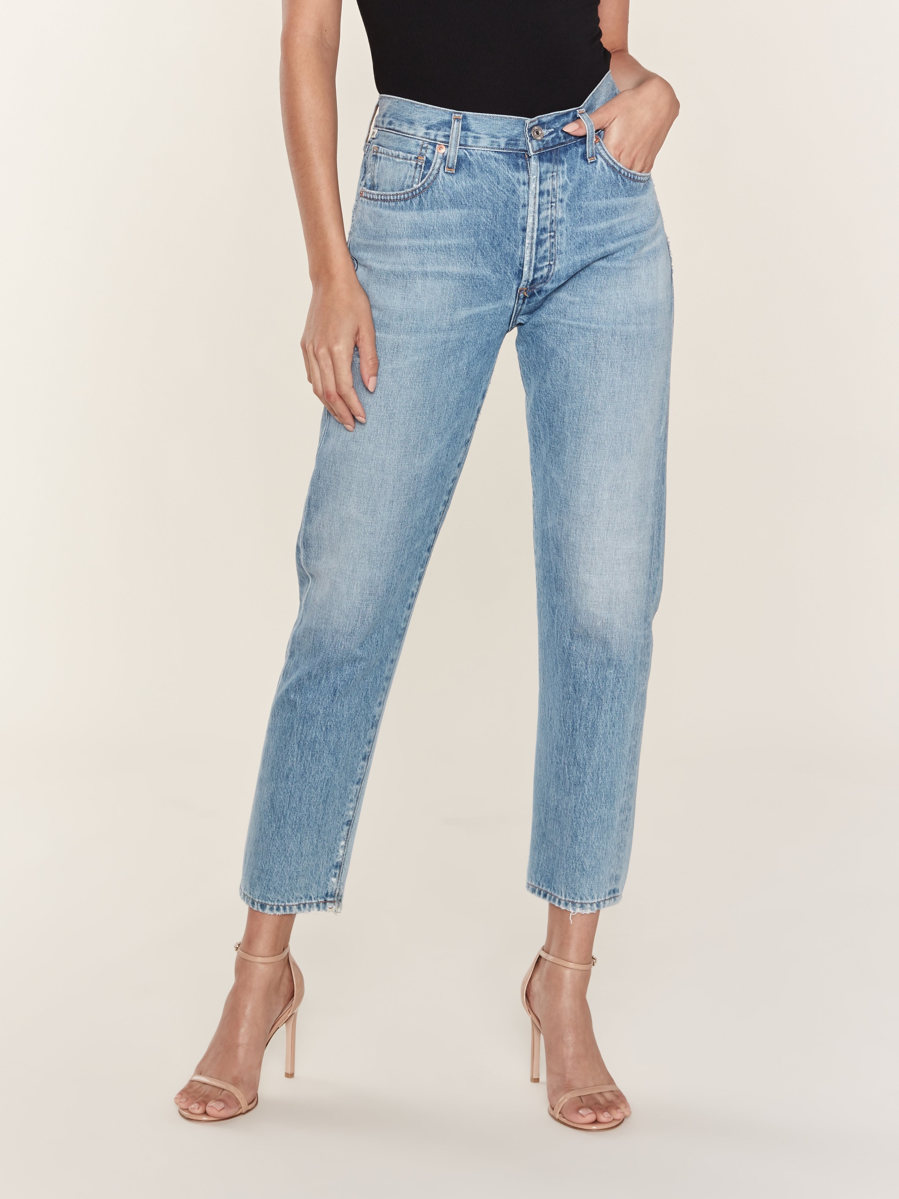 liya high rise classic fit jeans