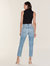 Liya High Rise Cropped Straight Fit Jeans