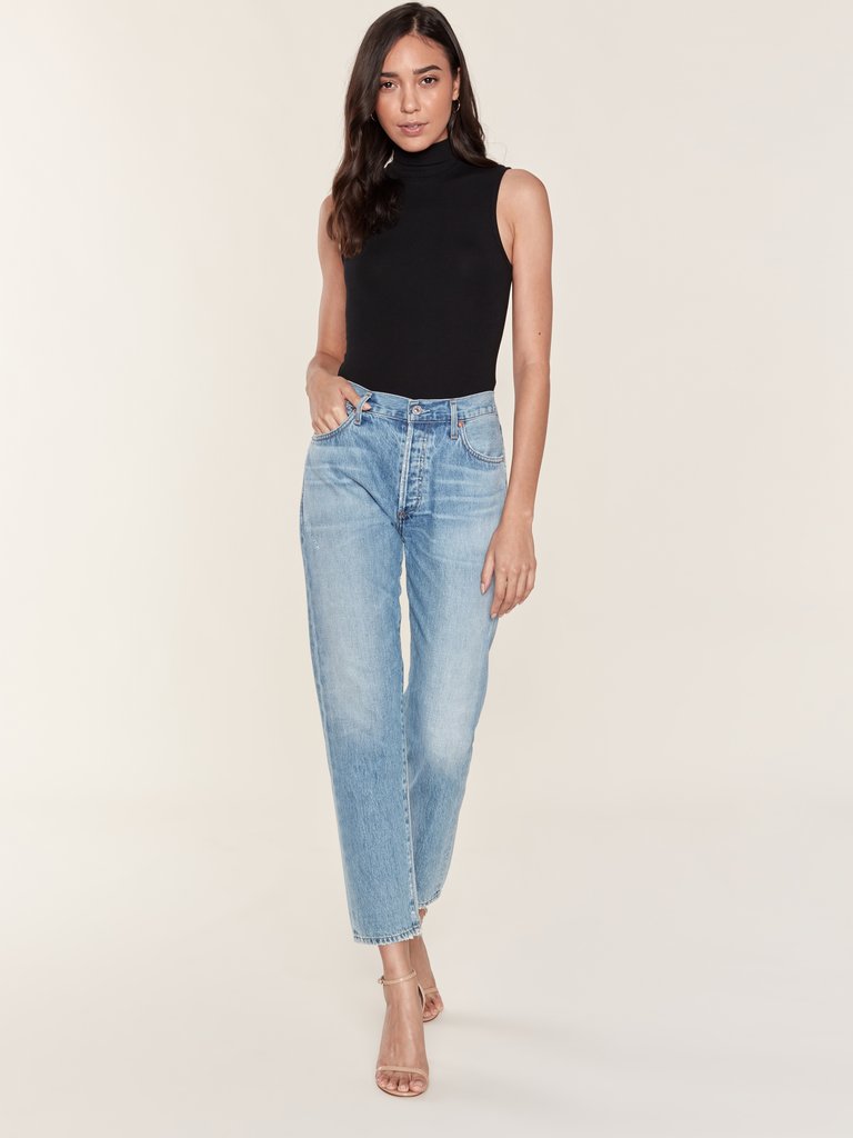 Citizens of Humanity Liya High Rise Cropped Straight Fit Jeans | Verishop