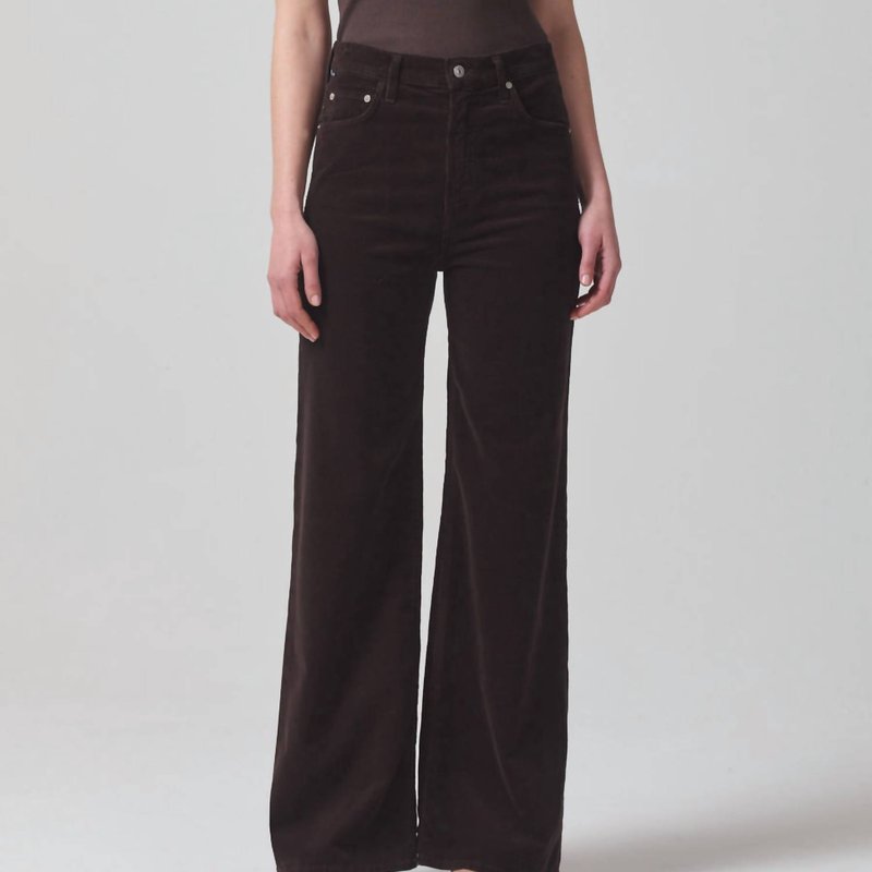 Shop Citizens Of Humanity Paloma Baggy Corduroy Pants In Brown