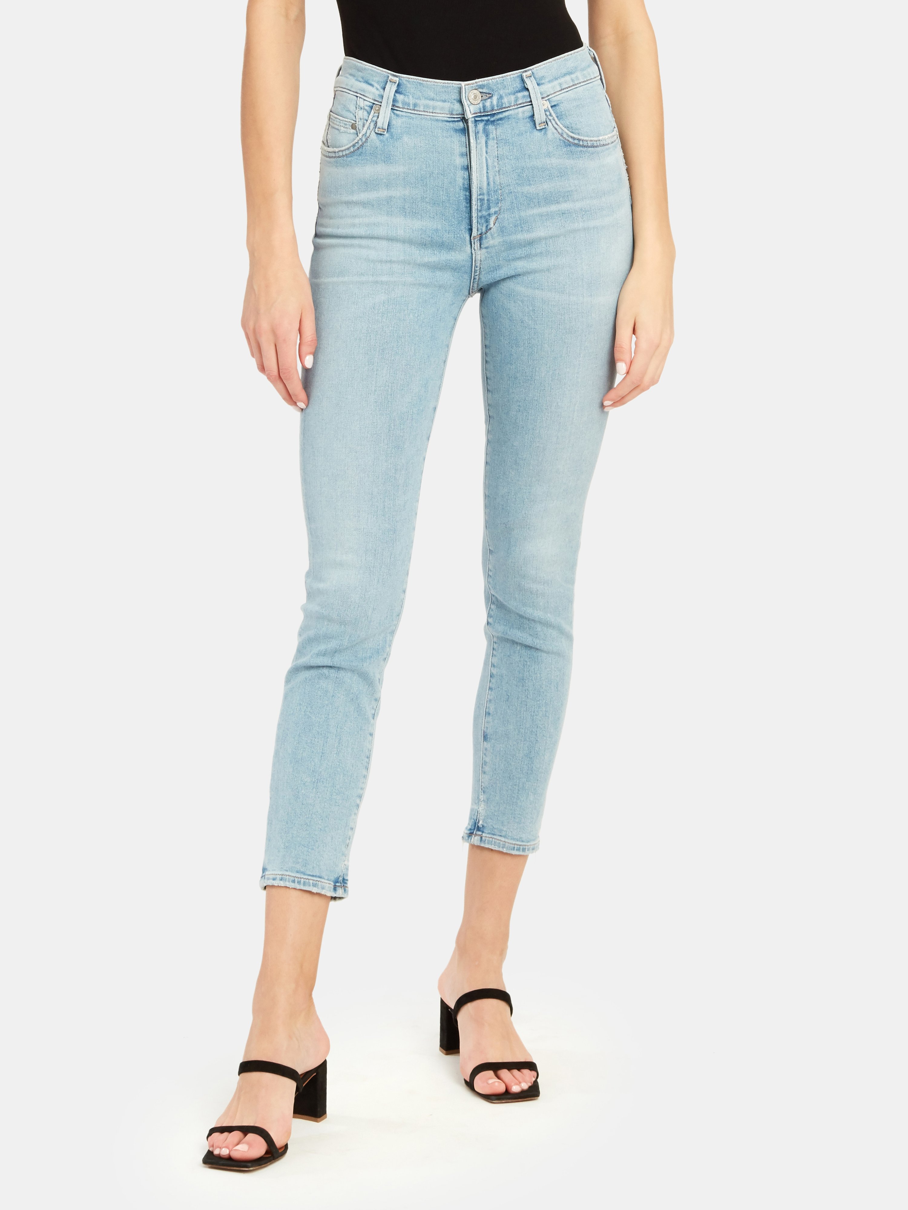 CITIZENS OF HUMANITY CITIZENS OF HUMANITY ROCKET MID RISE CROPPED SKINNY JEANS