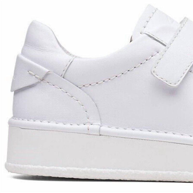 Shop Clarks Women's Craft Cup Strap Sneaker In White Leather