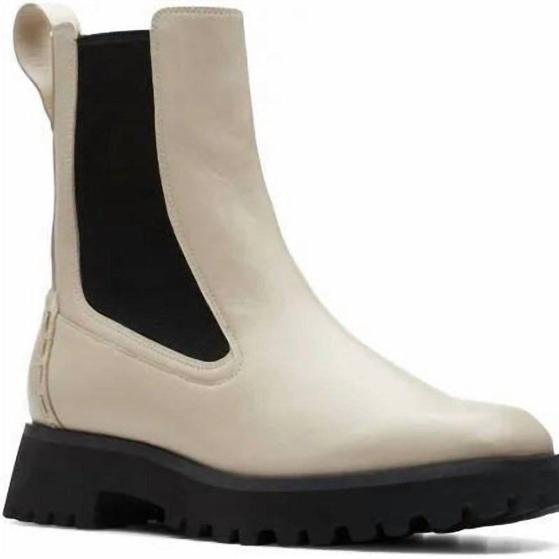 Shop Clarks Women's Stayso Rise Boots In White