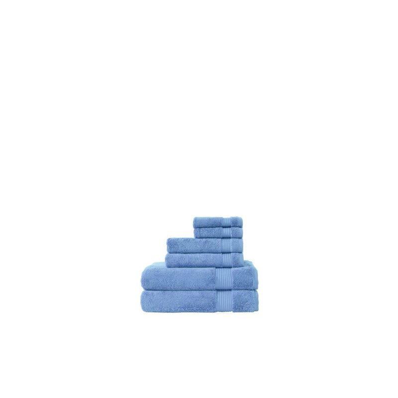 Classic Turkish Towels Amadeus 6 Pc Towel Set In Blue