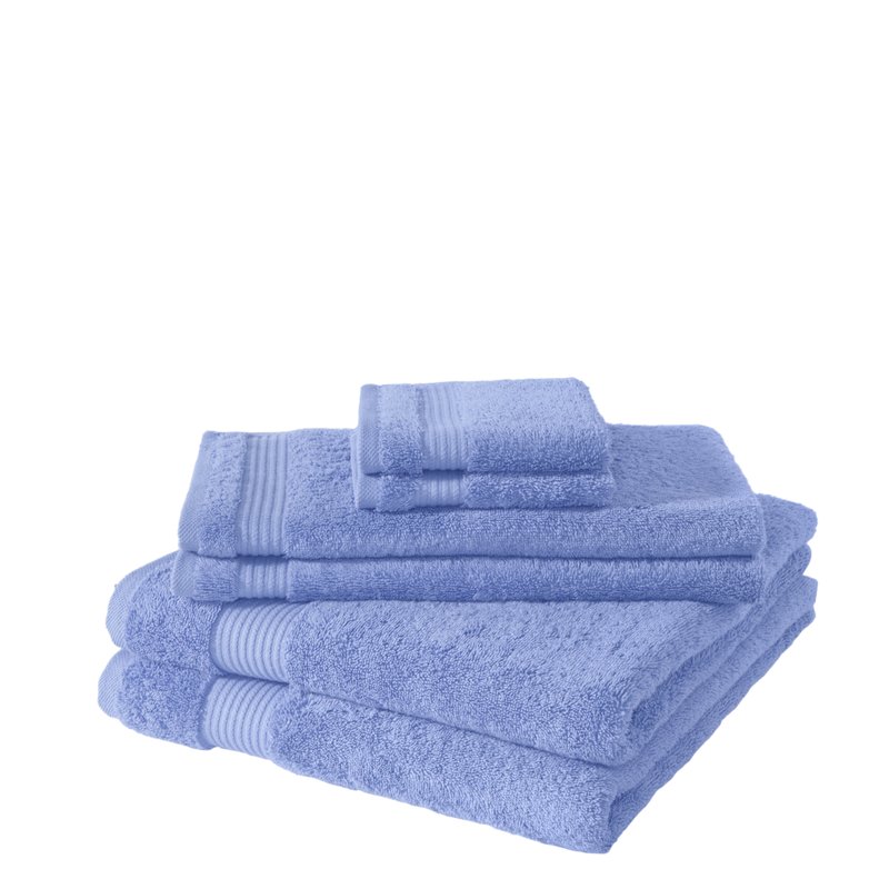 Shop Classic Turkish Towels Amadeus 6 Pc Towel Set In Blue