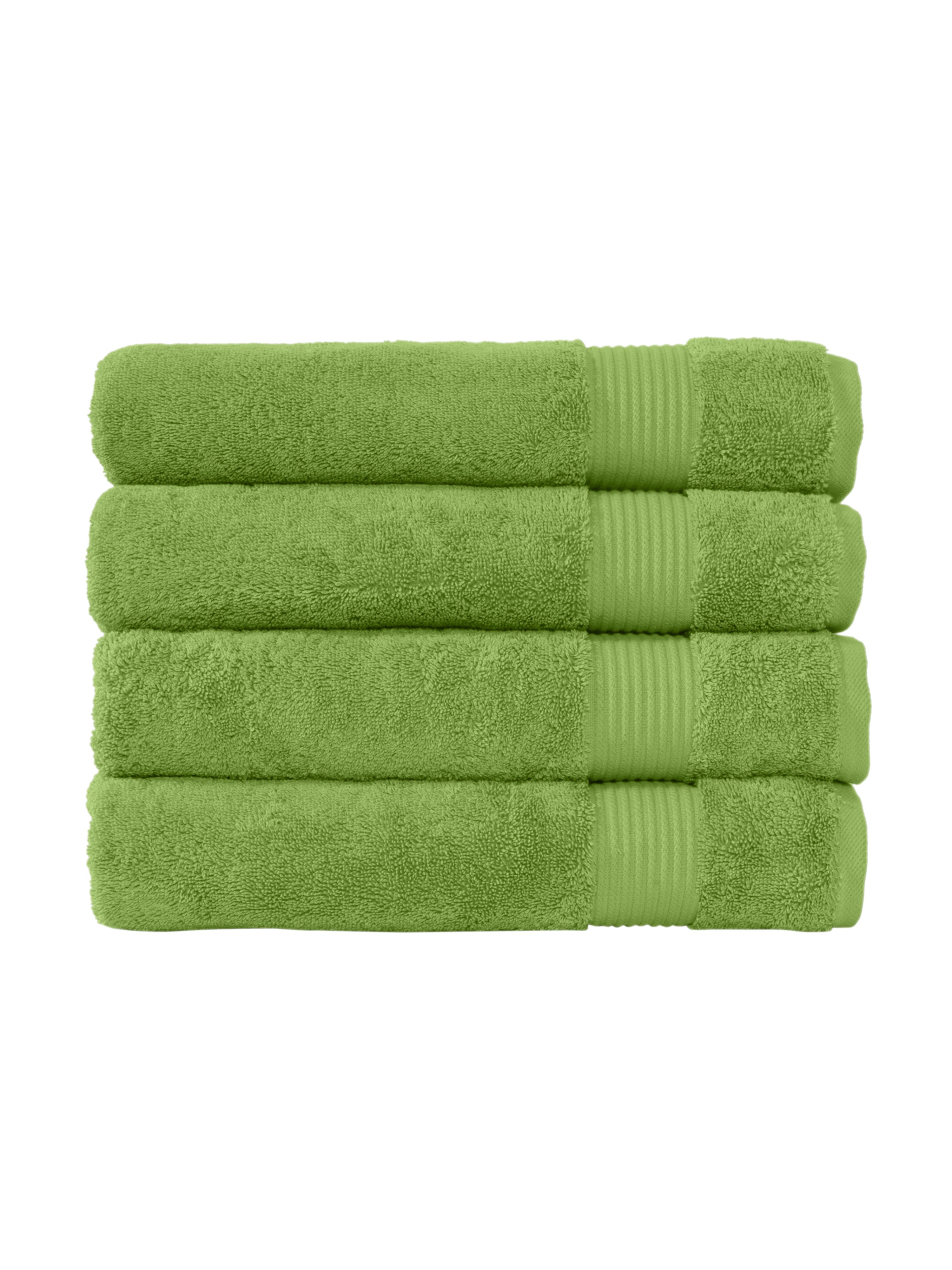 Classic Turkish Towels Genuine Cotton Soft Absorbent Amadeus Bath Towels 30x5 In Green