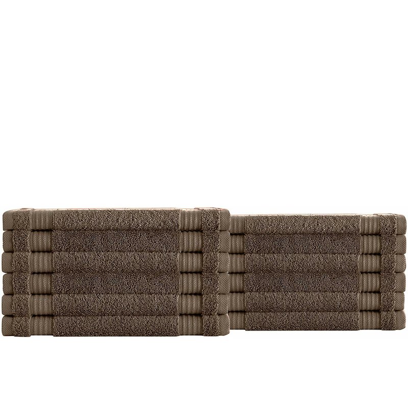 Classic Turkish Towels Amadeus Wc 12x12 In Brown
