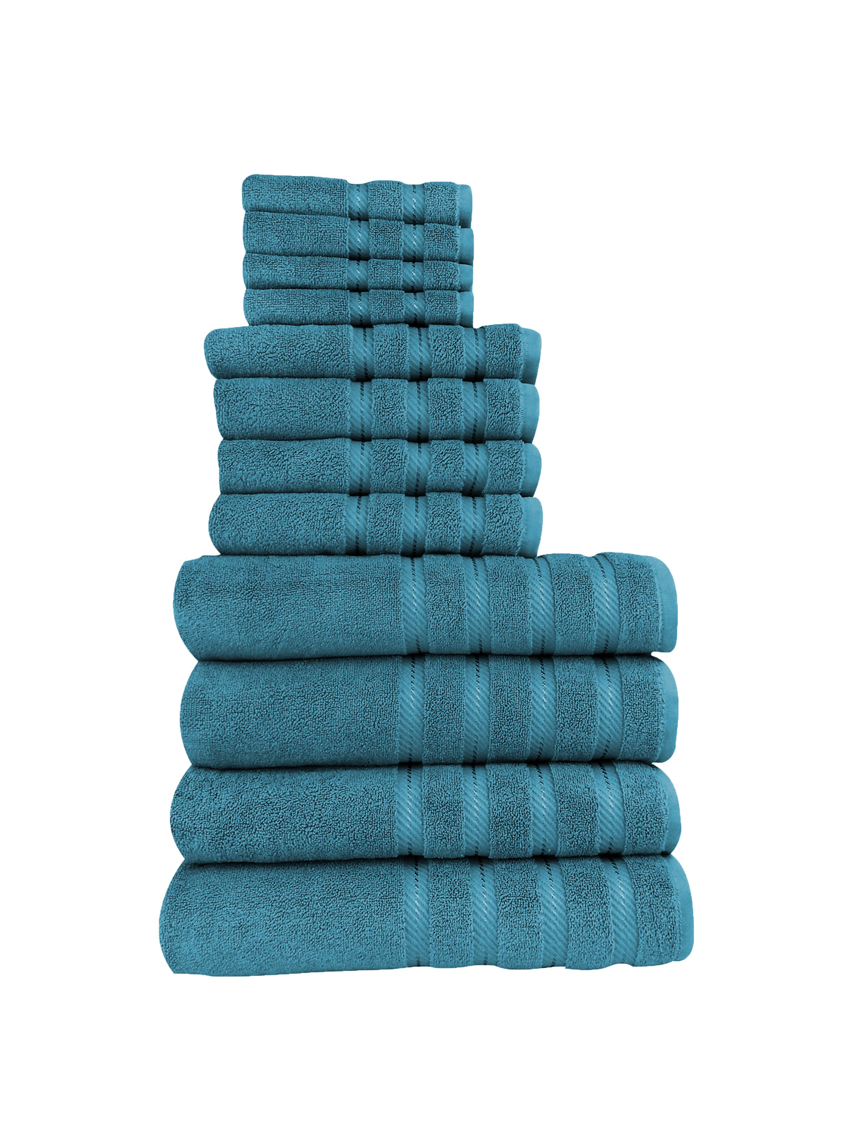 Classic Turkish Towels Antalya 12 Pc Towel Set In Blue