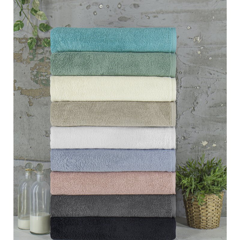 Shop Classic Turkish Towels Arsenal 9 Pc Towel Set With Bathmat In Green