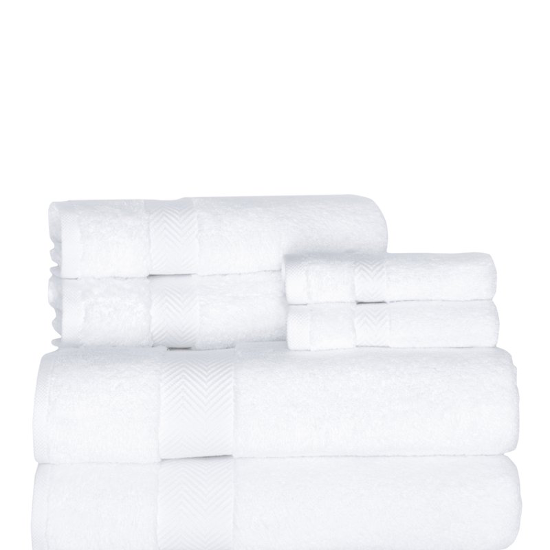 Shop Classic Turkish Towels Becci Luxury Turkish Towel Collection 6 Pc In White
