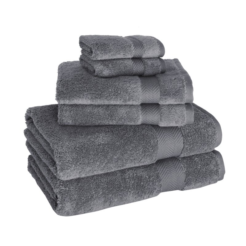 Shop Classic Turkish Towels Becci Luxury Turkish Towel Collection 6 Pc In Grey